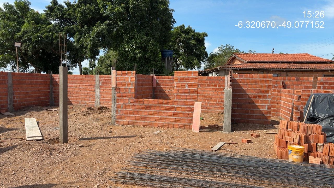 Construção da E.M.E.F. Deodoro Fonseca avança e ultrapassa 20% de execução em São Geraldo do Araguaia.