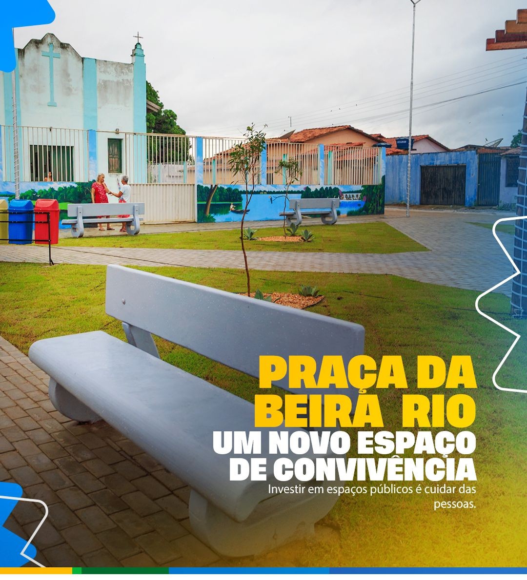 Praça da Beira Rio é inaugurada e amplia os espaços de lazer do município.